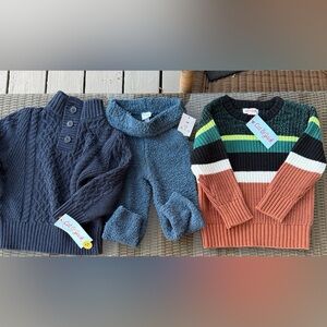 NWT Set of 3 - Cat & Jack Sweater Duo & Grayson Makes Mini Pants Size 18 Months